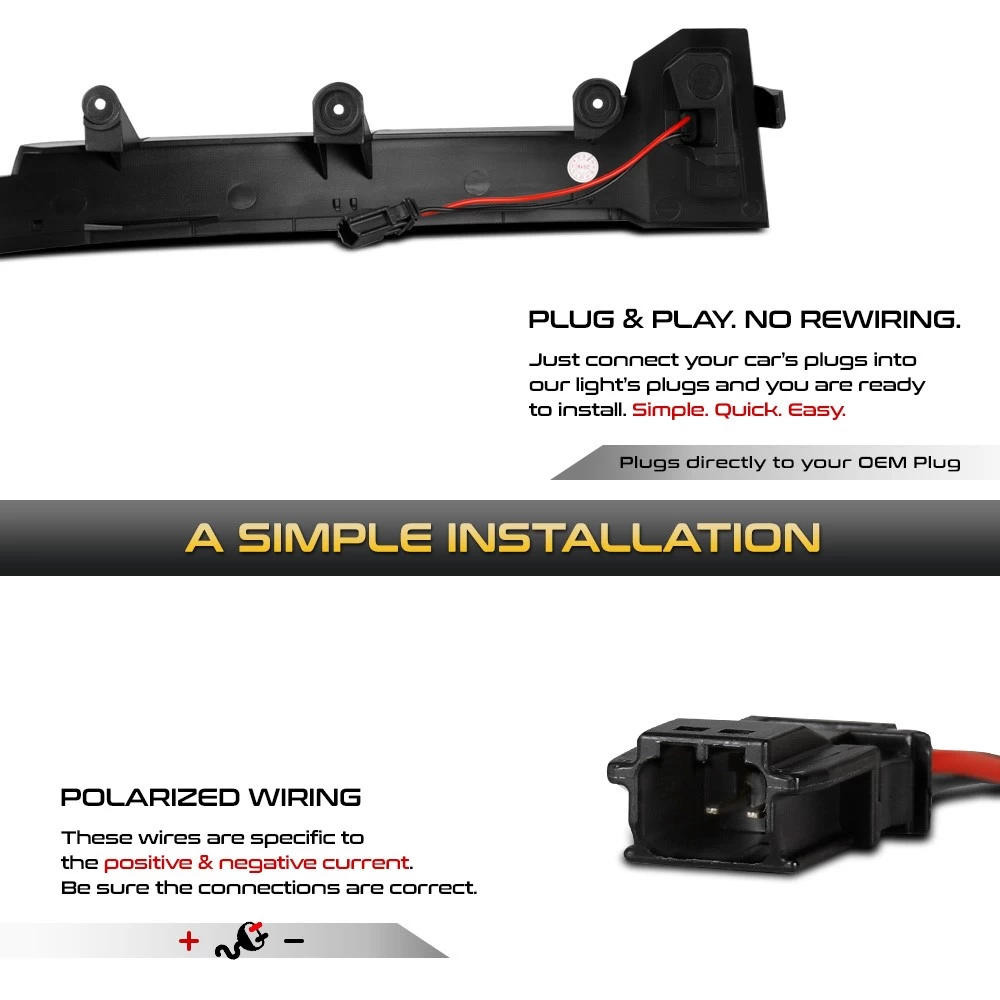 Sequential Amber LED Side Mirror Signal Lights For 2015-2018 Cayenne 958.2 - Smoked Lens 7 Sequential Amber LED Side Mirror Signal Lights For 2015-2018 Cayenne 958.2 - Smoked Lens - Image 5