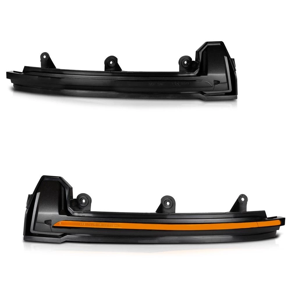 Sequential Amber LED Side Mirror Signal Lights For 2015-2018 Cayenne 958.2 - Smoked Lens 3 Sequential Amber LED Side Mirror Signal Lights For 2015-2018 Cayenne 958.2 - Smoked Lens