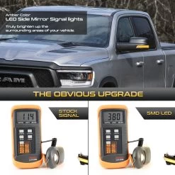 Sequential Amber LED Side Mirror Signal Lights For 2019-2023 Dodge Ram 1500 - Clear Lens 12 Sequential Amber LED Side Mirror Signal Lights For 2019-2023 Dodge Ram 1500 - Clear Lens -Professional Auto Parts Store sequential amber led side mirror signal lights for 2019 2023 dodge ram 1500 clear lens 12