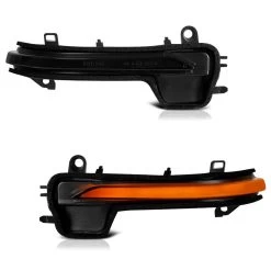 Sequential Amber LED Side Mirror Signal Lights For 2020-2023 Toyota GR Spura - Smoked Lens