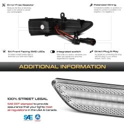 Sequential Amber LED Side Mirror Signal Lights For Subaru Forester Outback Legacy STI - Clear Lens 14 Sequential Amber LED Side Mirror Signal Lights For Subaru Forester Outback Legacy STI - Clear Lens -Professional Auto Parts Store sequential amber led side mirror signal lights for subaru forester outback legacy sti clear lens 25