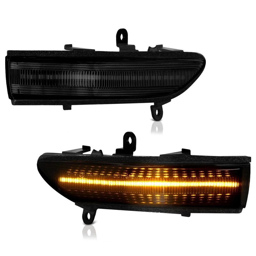 Sequential Amber LED Side Mirror Signal Lights For Subaru Forester Outback Legacy STI - Smoked Lens 3 Sequential Amber LED Side Mirror Signal Lights For Subaru Forester Outback Legacy STI - Smoked Lens