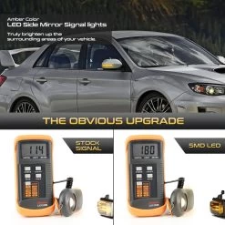 Sequential Amber LED Side Mirror Signal Lights For Subaru Forester Outback Legacy STI - Smoked Lens 12 Sequential Amber LED Side Mirror Signal Lights For Subaru Forester Outback Legacy STI - Smoked Lens -Professional Auto Parts Store sequential amber led side mirror signal lights for subaru forester outback legacy sti smoked lens 19