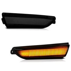 Sequential Signal - Amber LED Side Mirror Lights 2011-2022 Chrysler 300 - Smoked Lens