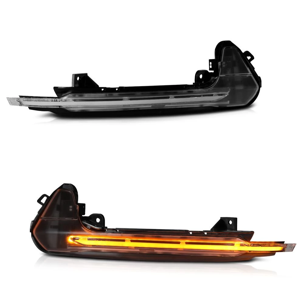 Sequential Signal - Amber LED Side Mirror Lights For 2012-2018 Audi A6 S6 - Clear Lens 3 Sequential Signal - Amber LED Side Mirror Lights For 2012-2018 Audi A6 S6 - Clear Lens