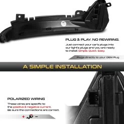 Sequential Signal - Amber LED Side Mirror Lights For 2012-2018 Audi A6 S6 - Smoked Lens 14 Sequential Signal - Amber LED Side Mirror Lights For 2012-2018 Audi A6 S6 - Smoked Lens -Professional Auto Parts Store sequential signal amber led side mirror lights for 2012 2018 audi a6 s6 smoked lens 22