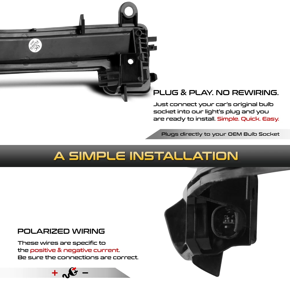 Sequential Signal - Amber LED Side Mirror Lights For BMW F22 F30 F32 I3 E84 7 Sequential Signal - Amber LED Side Mirror Lights For BMW F22 F30 F32 I3 E84 - Image 5