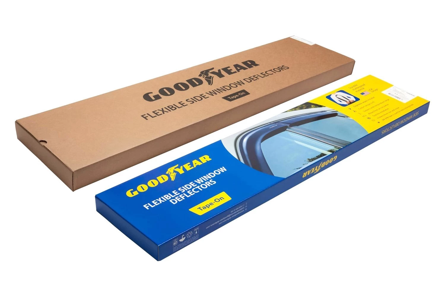 Goodyear Accessories GY003158 - Tape-On Shatterproof Flexible Smoke Front Side Window Deflectors 12 Goodyear Accessories GY003158 - Tape-On Shatterproof Flexible Smoke Front Side Window Deflectors - Image 10