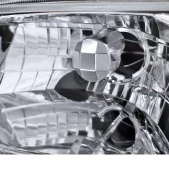 92-95 Honda Civic JDM Crystal Headlights - Chrome -Professional Auto Parts Store spec d 92 95 honda civic jdm crystal headlights chrome 131
