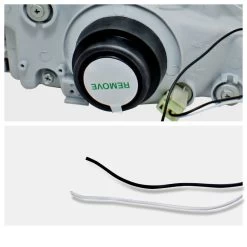 92-95 Honda Civic JDM Crystal Headlights - Chrome -Professional Auto Parts Store spec d 92 95 honda civic jdm crystal headlights chrome 143