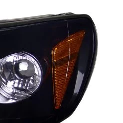 HID Combo 98-02 Honda Accord Angel Eye Halo & LED Projector Headlights - Gloss Black -Professional Auto Parts Store spec d 98 02 honda accord angel eye halo led projector headlights glossy black 210