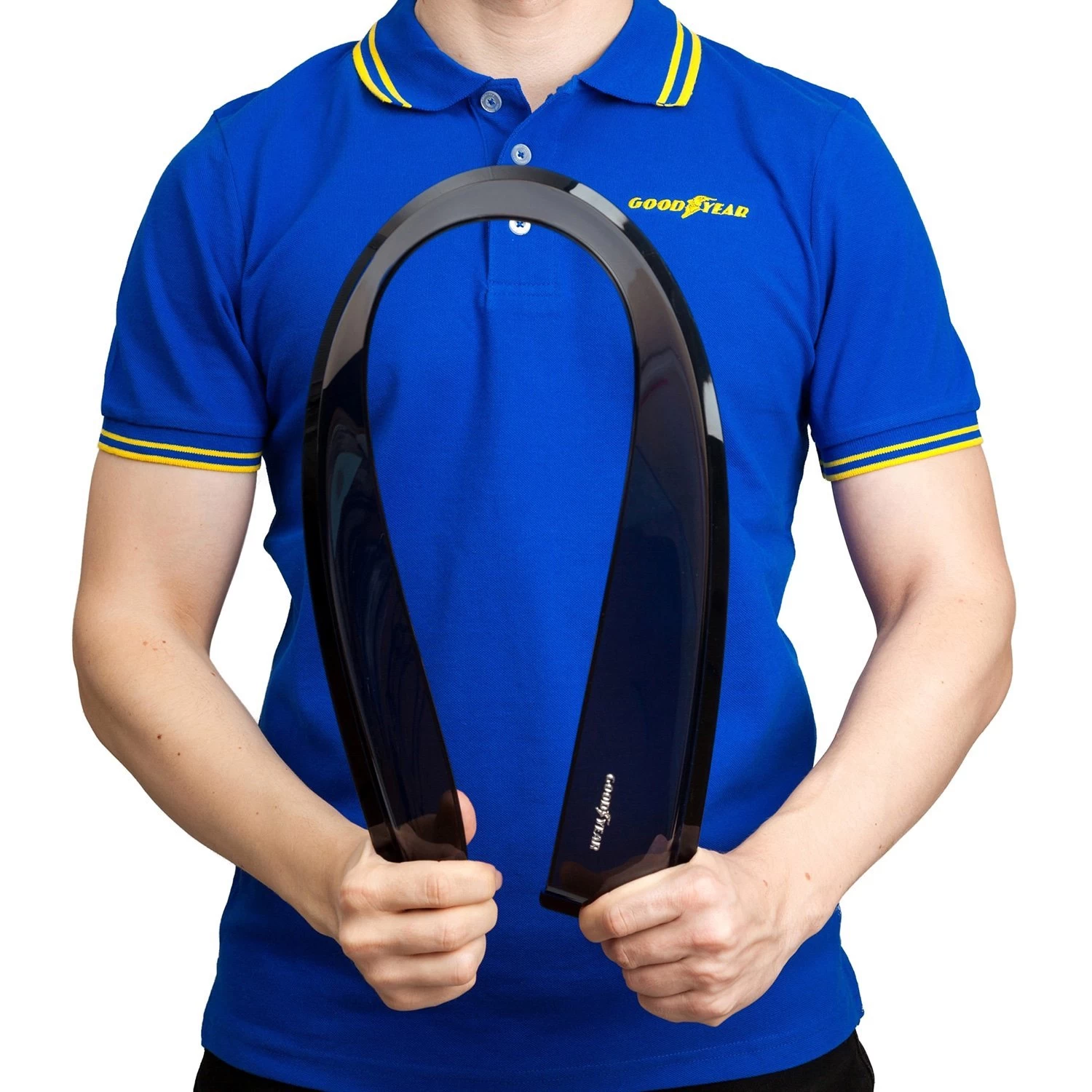 Goodyear Accessories GY003158 - Tape-On Shatterproof Flexible Smoke Front Side Window Deflectors 8 Goodyear Accessories GY003158 - Tape-On Shatterproof Flexible Smoke Front Side Window Deflectors - Image 6