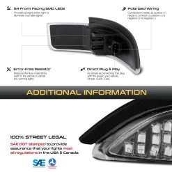 Toyota Corolla/Prius C Sequential LED Side Mirror Lights - Clear Lens -Professional Auto Parts Store toyota corolla prius c sequential led side mirror lights clear lens 21