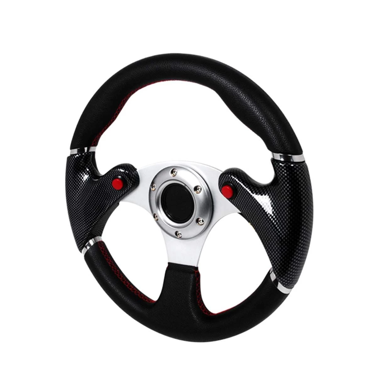 Universal F16-Style Steering Wheel 320Mm - Black 3 Universal F16-Style Steering Wheel 320Mm - Black