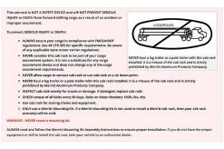 Merritt Aluminum® 356 - 64" X 86" X 14" 3-Door Enclosure 7 Merritt Aluminum® 356 - 64" X 86" X 14" 3-Door Enclosure -Professional Auto Parts Store warning