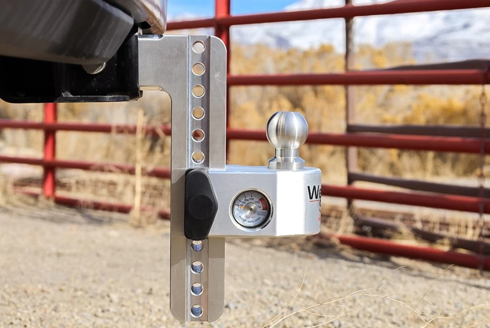 Weigh Safe® WS10-2.5-KA - Class 5 Adjustable 10" Drop Aluminum With Stainless Steel Balls Ball Mount With Built-in Scale For 2-1/2" Receivers 5 Weigh Safe® WS10-2.5-KA - Class 5 Adjustable 10" Drop Aluminum With Stainless Steel Balls Ball Mount With Built-in Scale For 2-1/2" Receivers - Image 3